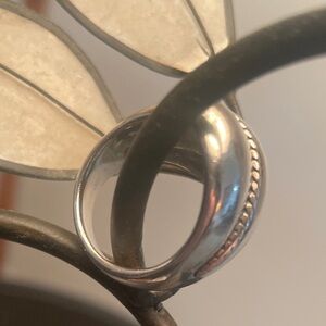 ESPO SIG Vintage Sterling Silver Rope Twist Ring - Size 7